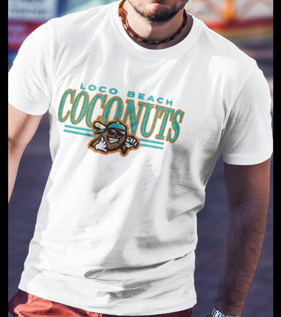 Loco Beach Coconuts 2026 Fun Logo With Cool Coconut T-Shirt