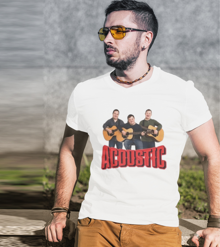 Acoustic Play Guitar Meme Trio T-Shirt