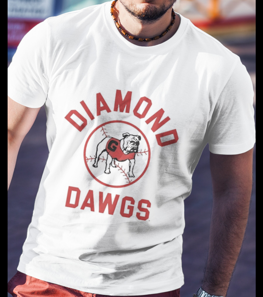 Georgia Bulldogs Diamond Dawgs Baseball Team Bulldogs G T-Shirt