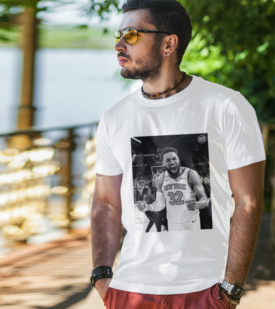 Knicks Nation Loud And Proud New York Basketball Karl Anthony Towns Celebration T-Shirt