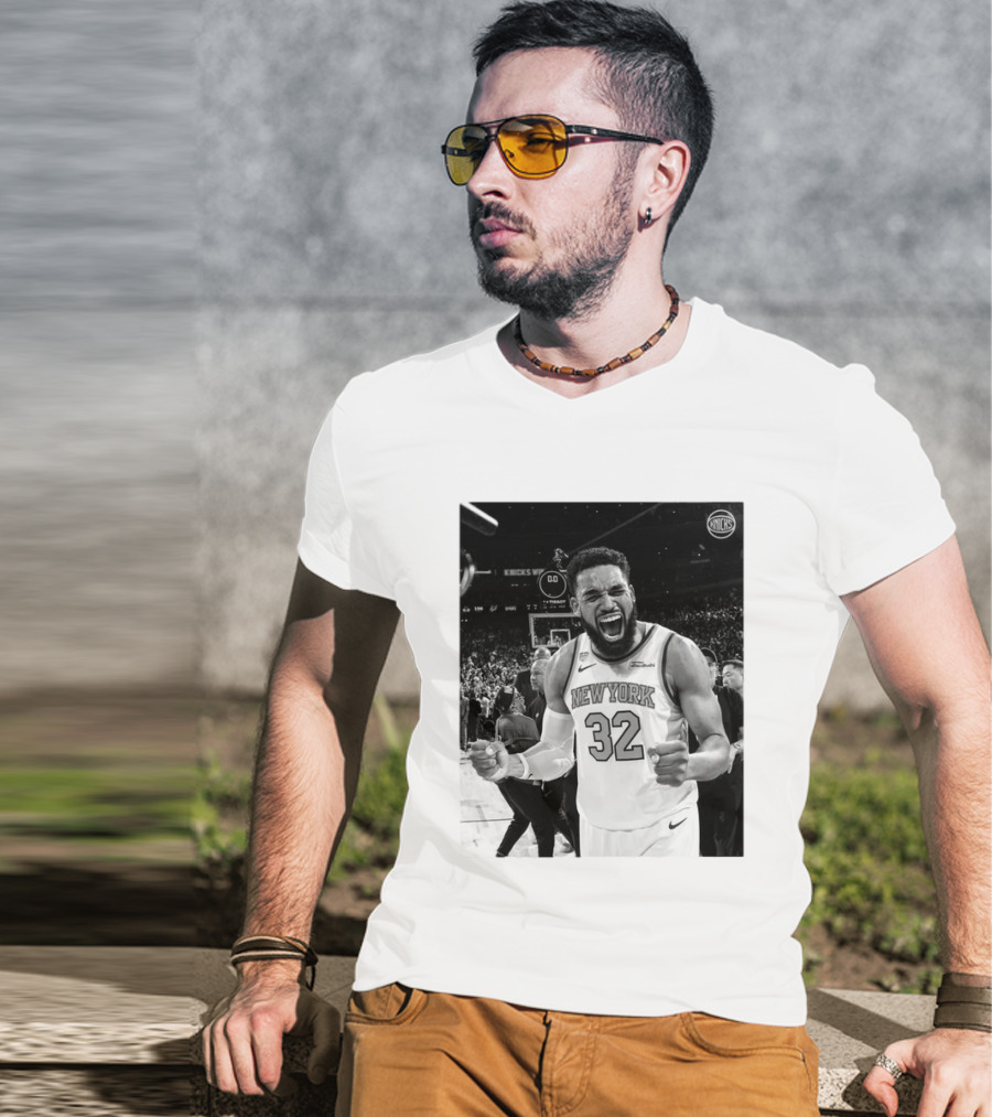 Knicks Nation Loud And Proud New York Basketball Karl Anthony Towns Celebration T-Shirt