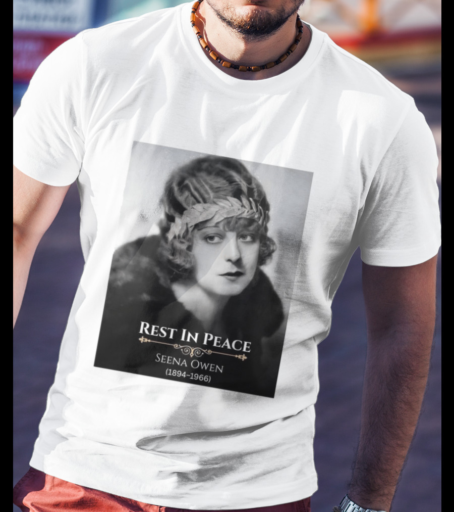 Rest In Peace Seena Owen 1894 1966 Memorial Tribute Vintage Photography T-Shirt