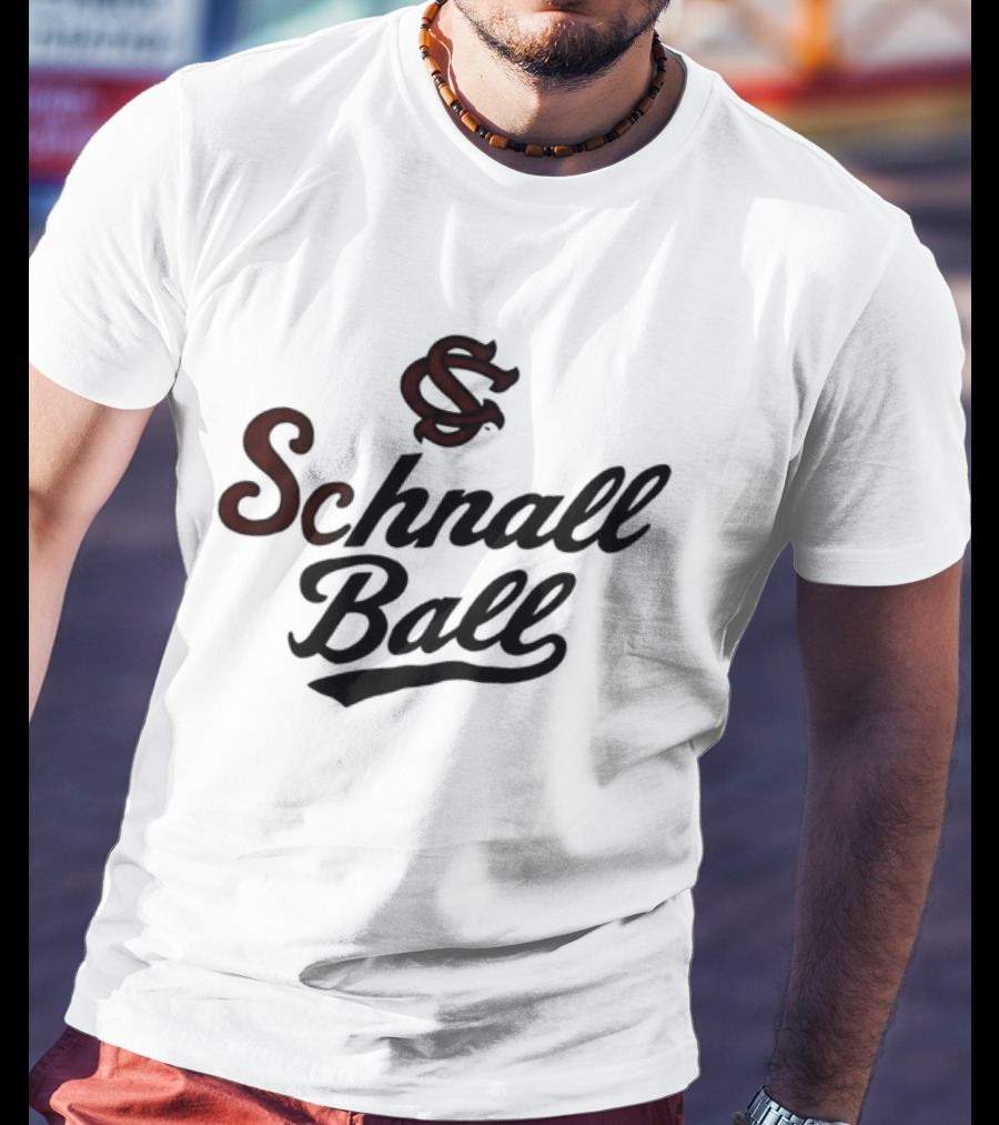 Schnall Ball Bold Script Monogram T-Shirt