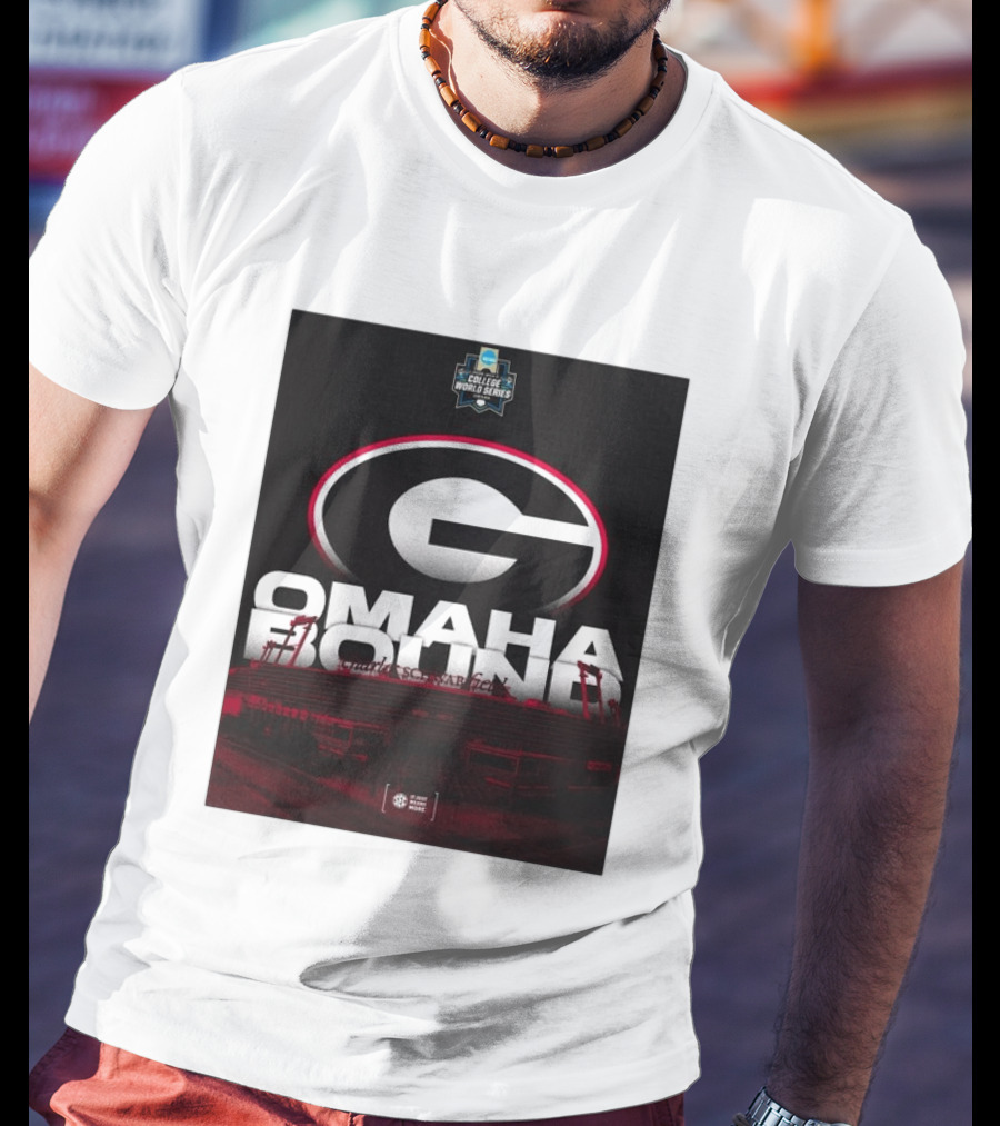 Georgia Bulldogs Omaha Bound College World Series Baseball Hoover Alabama T-Shirt