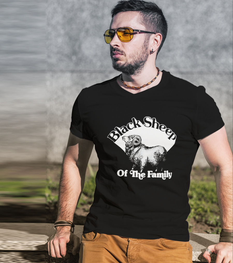 Black Sheep Of The Family Playful Sheep T-Shirt
