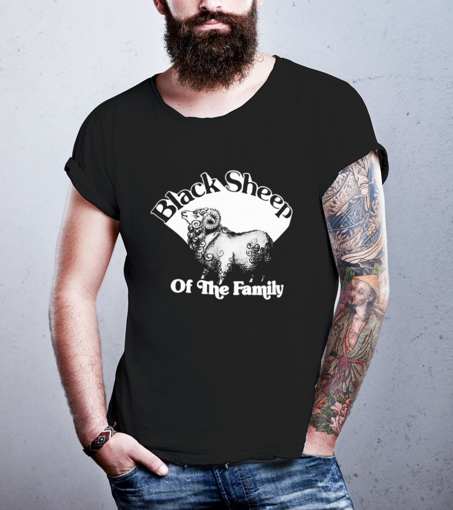 Black Sheep Of The Family Playful Sheep T-Shirt