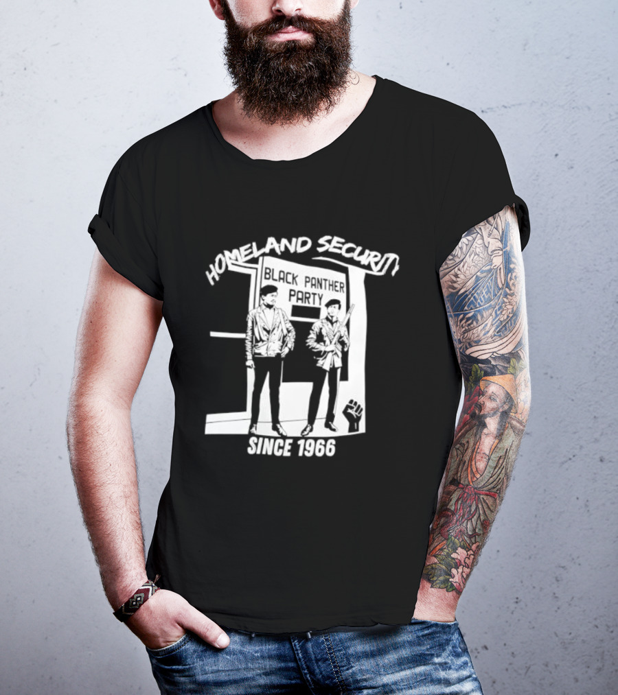 HomeLand Security Since 1966 Black Panther Party T-Shirt