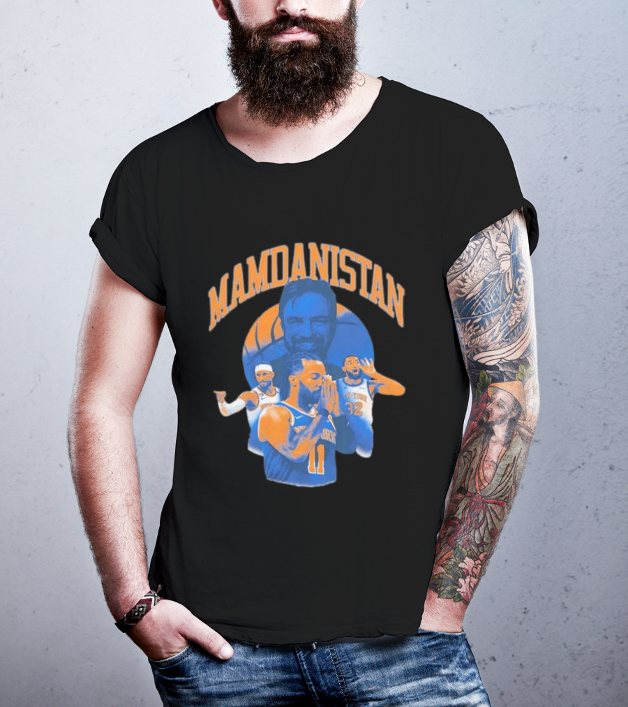 MAMDANISTAN Jalen Brunson New York Knicks Basketball Fan T-Shirt