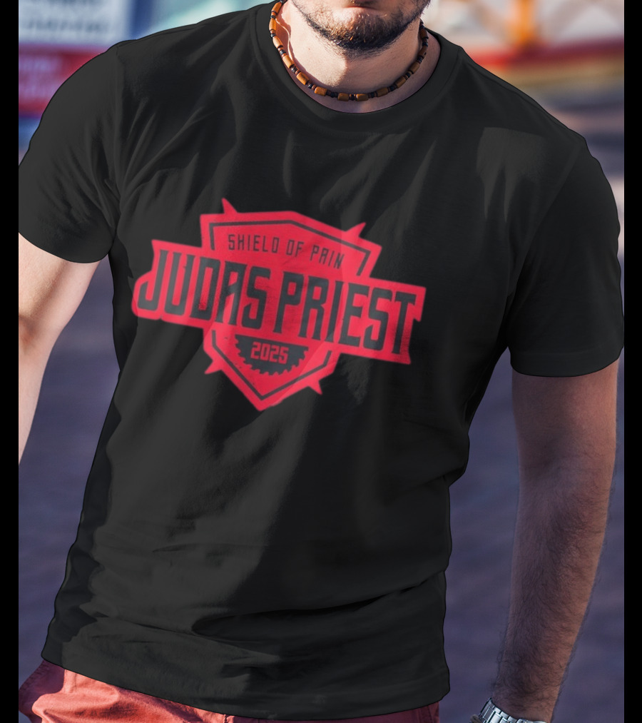 Judas Priest Shield Of Pain 2025 Tour Dates Zip T-Shirt
