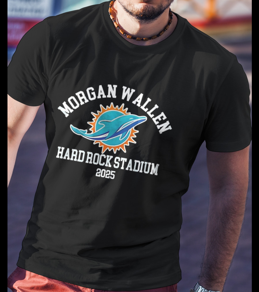 Morgan Wallen Miami Dolphins Hard Rock Stadium 2025 Tour T-Shirt
