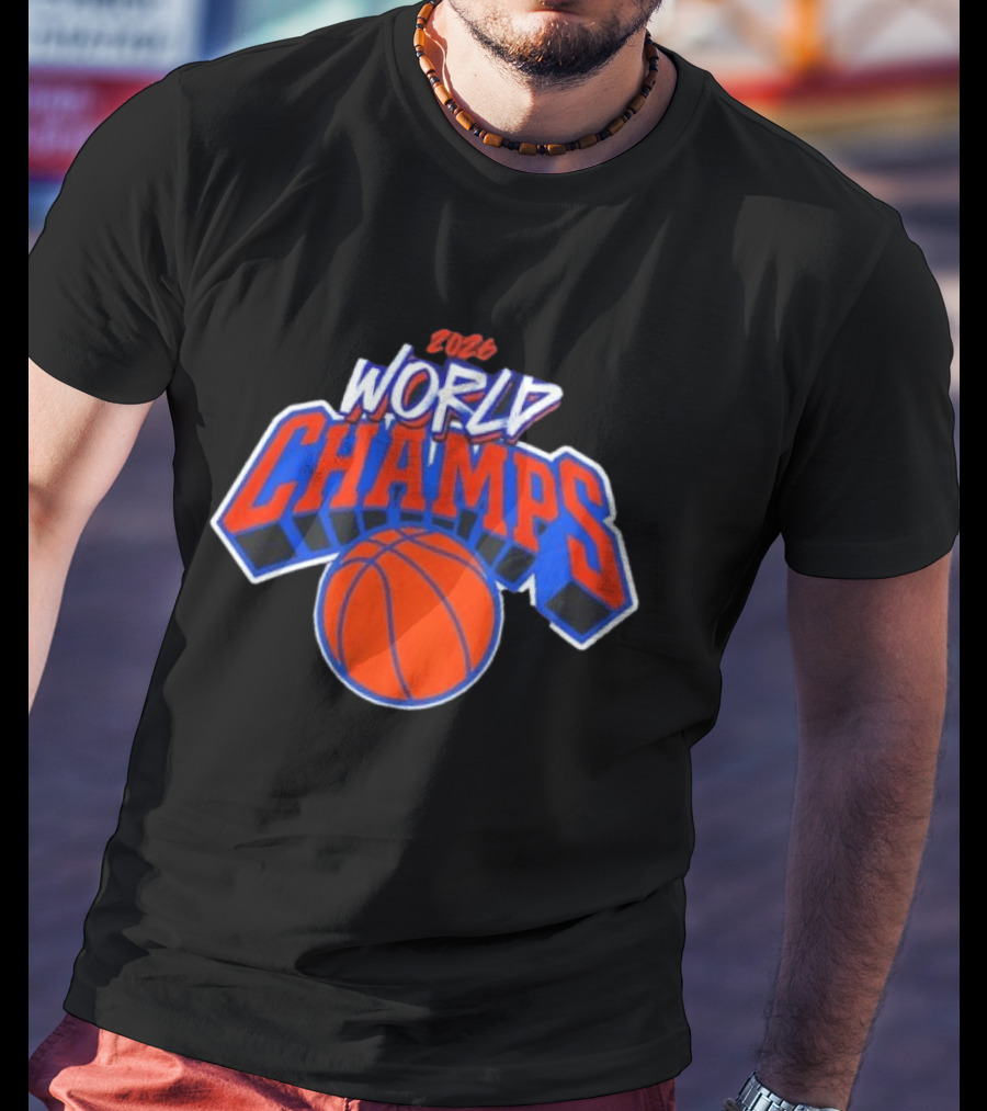 2026 World Champs New York Knicks Basketball T-Shirt