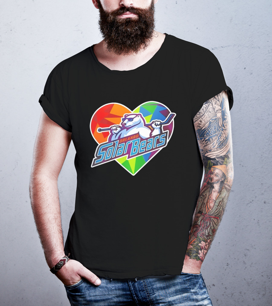 Orlando Solar Bears Pride Night 2026 Heart T-Shirt