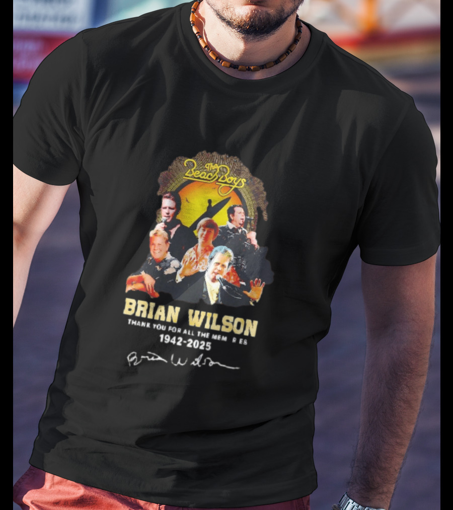 The Beach Boys Brian Wilson Thank You For All The Memories 1942 2026 T-Shirt