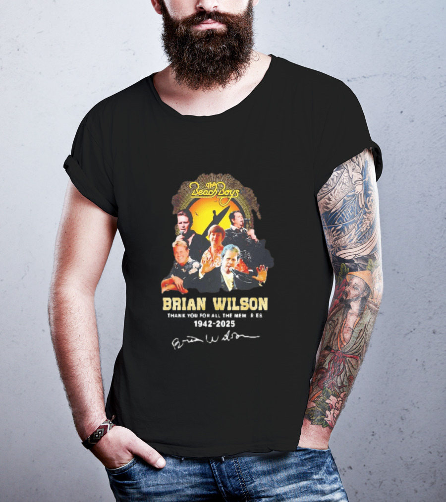 The Beach Boys Brian Wilson Thank You For All The Memories 1942 2026 T-Shirt