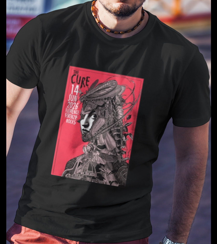 The Cure Florence Firenze Rocks June 14 2026 Festival T-Shirt
