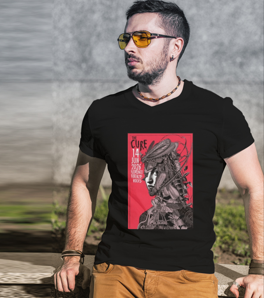 The Cure Florence Firenze Rocks June 14 2026 Festival T-Shirt