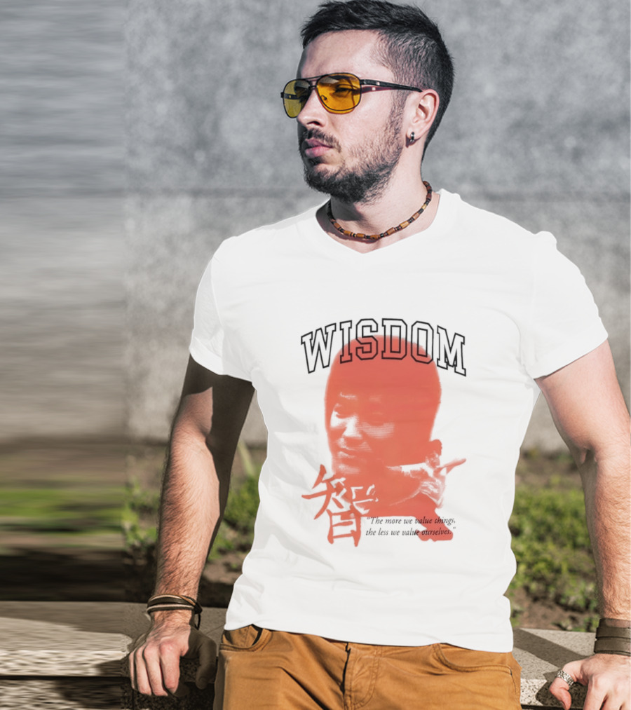 Bruce Lee Awake NY Wisdom Red T-Shirt