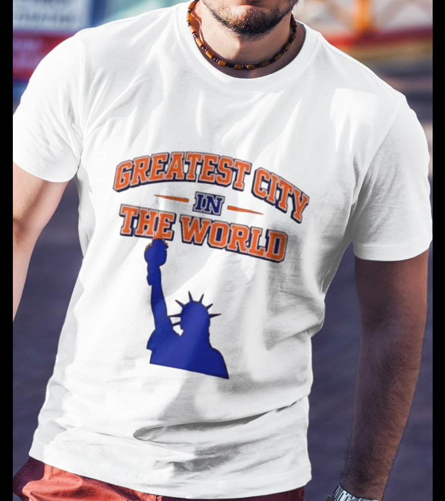 Greatest City In The World New York Knicks Statue Of Liberty T-Shirt