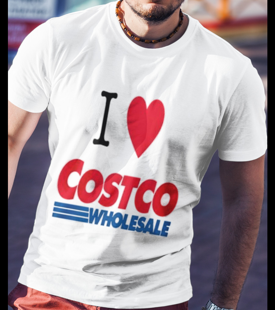 I Love Costco Wholesale Red Heart T-Shirt