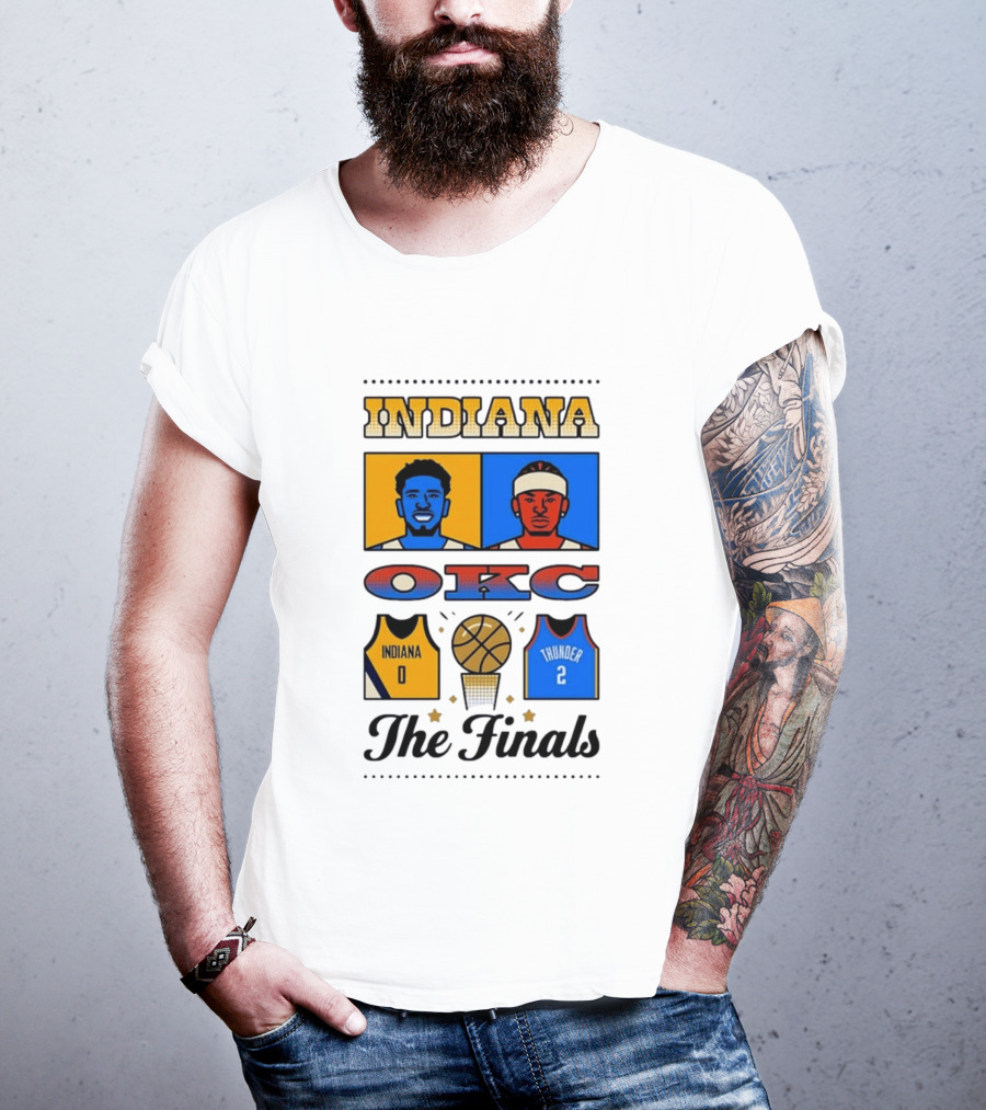 Indiana OKC Basketball The Finals Faceoff T-Shirt
