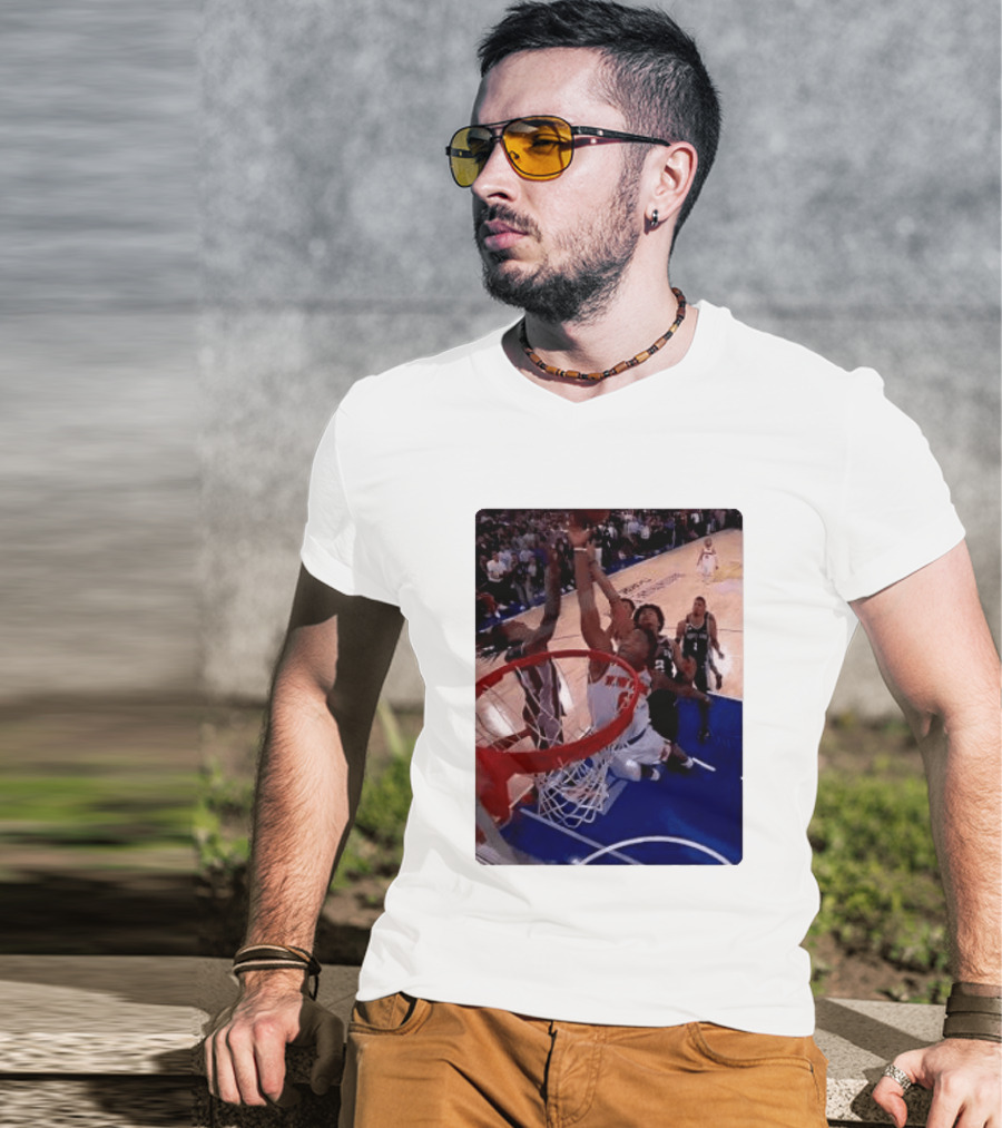 OG Anunoby Laocoon Knicks Game 4 Basketball Moment T-Shirt