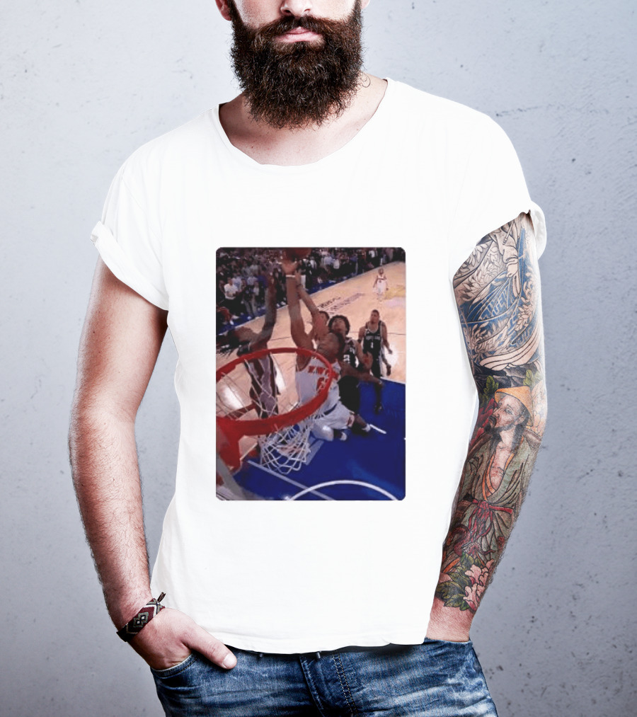 OG Anunoby Laocoon Knicks Game 4 Basketball Moment T-Shirt