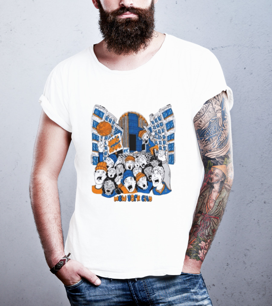 New York Knicks Bing Bong NYC New York City Basketball Fans Celebration T-Shirt