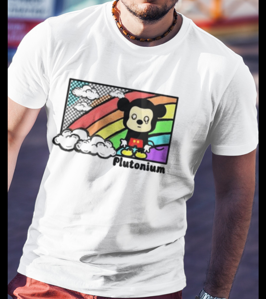 Rainbow Tears Plutonium Pride Mickey Mouse T-Shirt