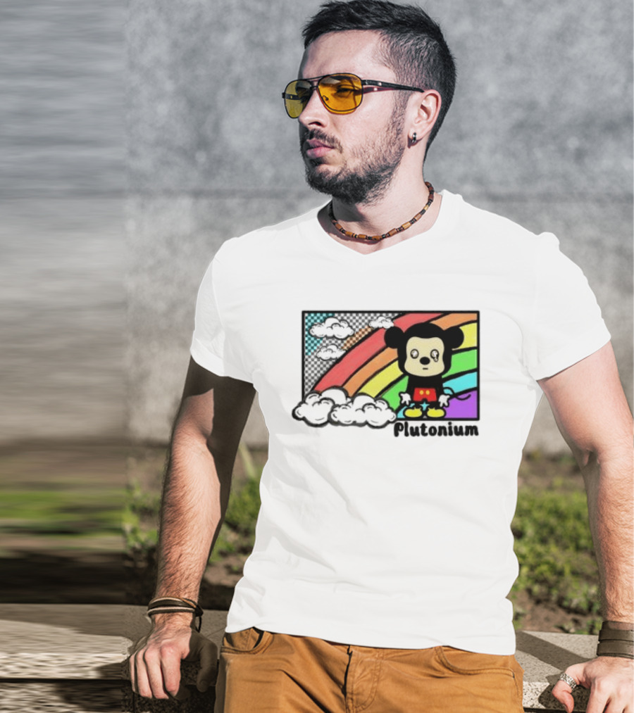 Rainbow Tears Plutonium Pride Mickey Mouse T-Shirt