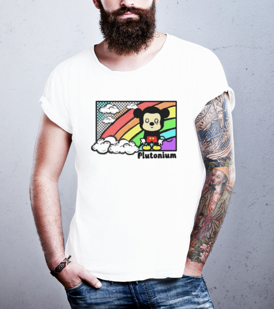 Rainbow Tears Plutonium Pride Mickey Mouse T-Shirt