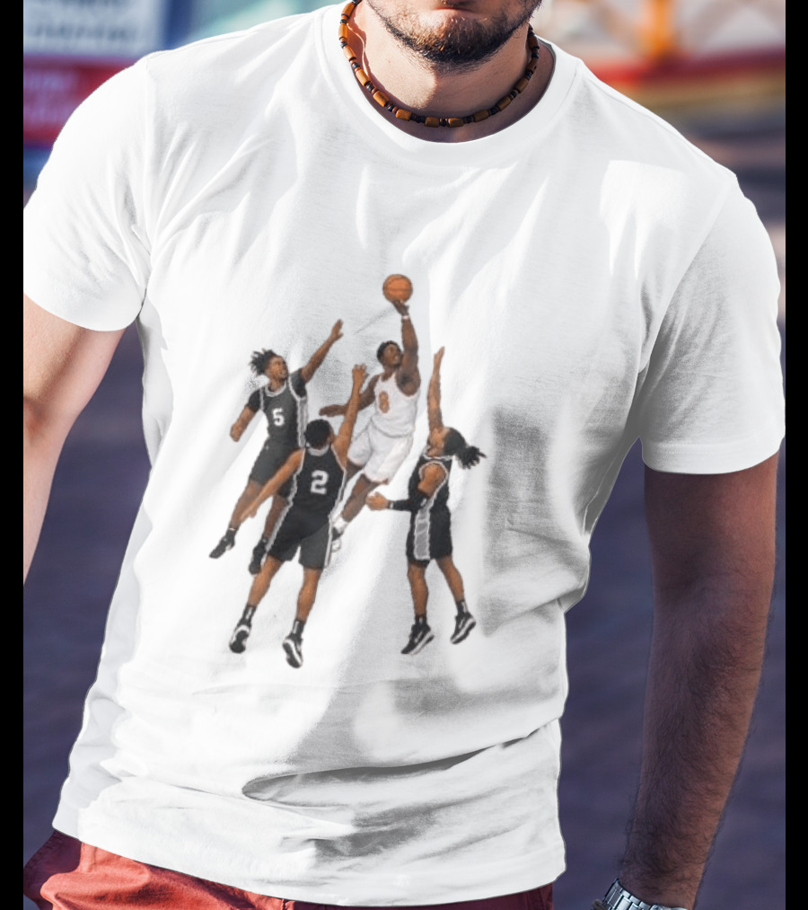 The Hand Of OG Anunoby Basketball Moment With White And Black Jersey Players T-Shirt