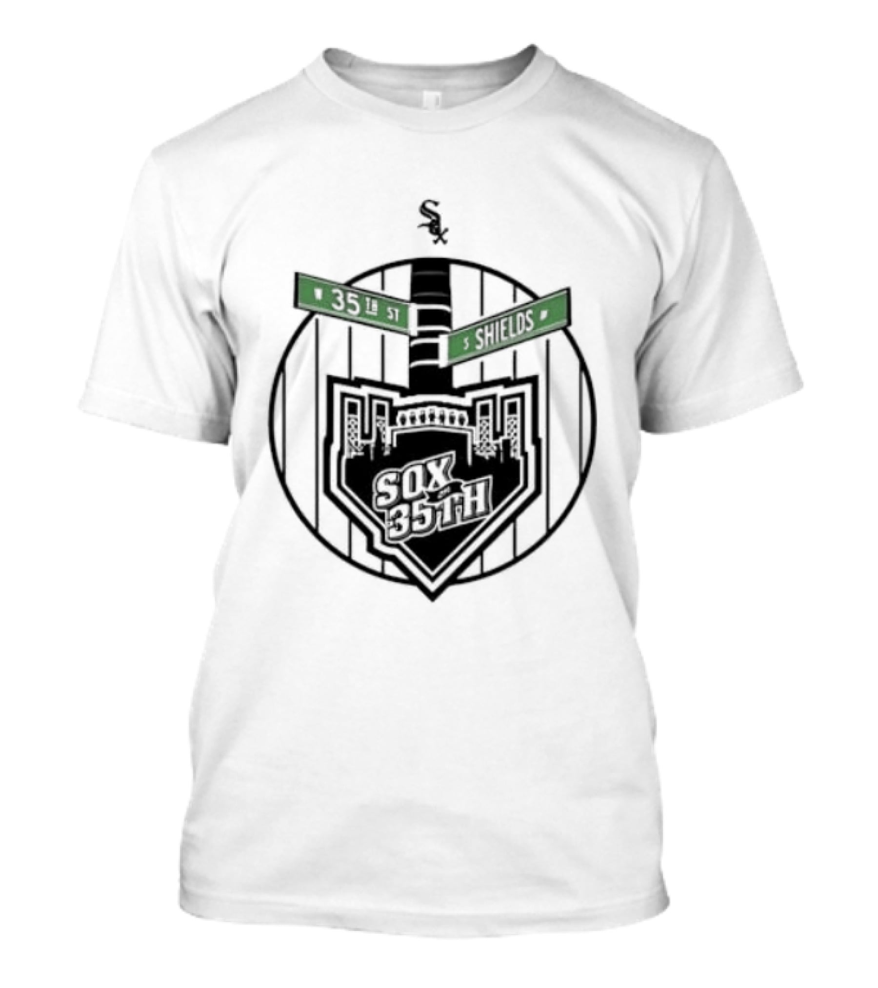 White Sox 35th Shields Baseball Vintage Circle T-Shirt