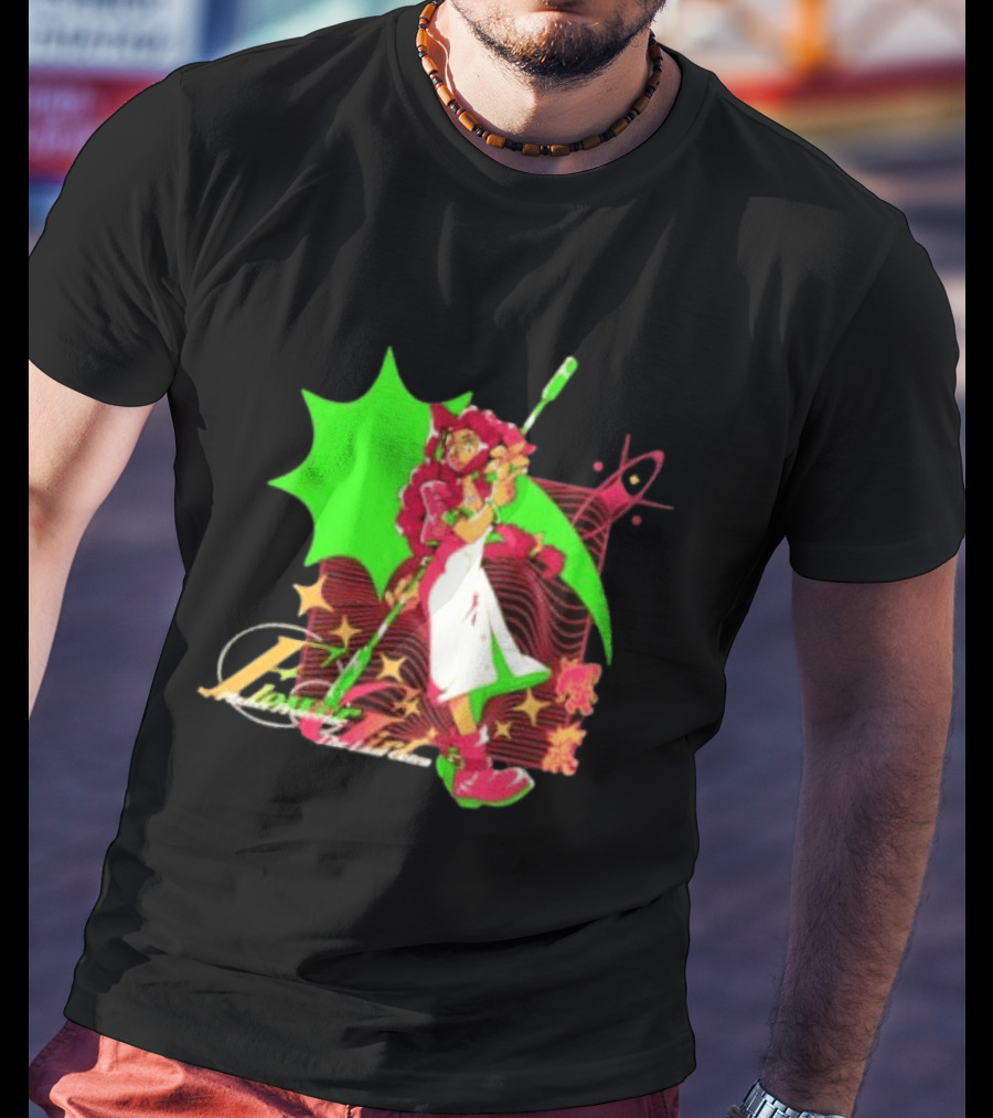 Aerith Gainsborough Final Fantasy VII Flower Girl Planet Protector Last Cetra Fantasy Art Nouveau T-Shirt