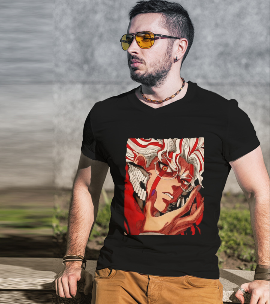Akaza Kimetsu No Yaiba Upper Rank Three Anime T-Shirt