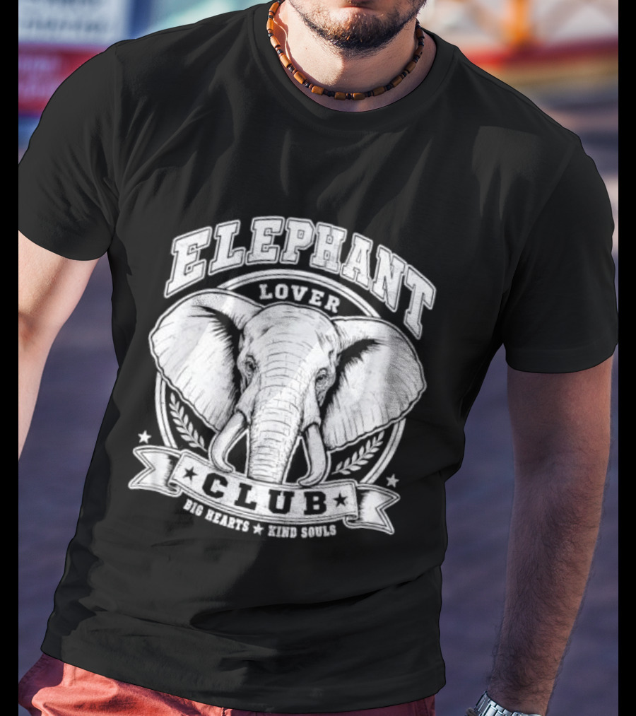 Elephant Lover Club Big Hearts Kind Souls T-Shirt