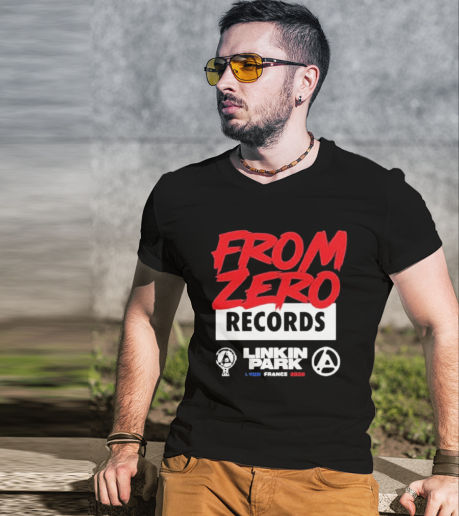 From Zero Records Linkin Park Lyon France 2026 T-Shirt