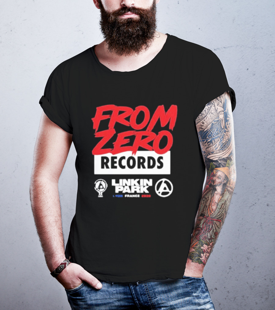 From Zero Records Linkin Park Lyon France 2026 T-Shirt