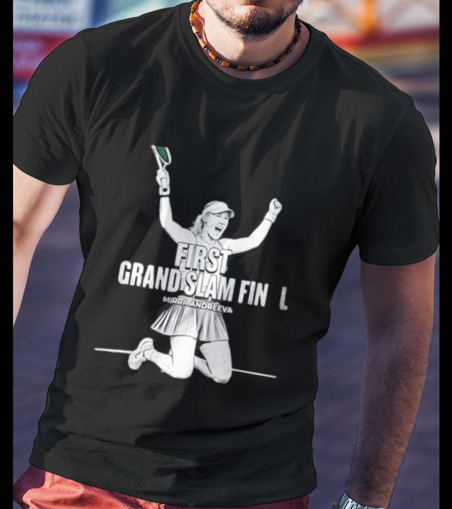 Mirra Andreeva First Grand Slam Final Celebration T-Shirt