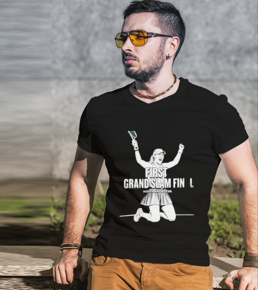 Mirra Andreeva First Grand Slam Final Celebration T-Shirt