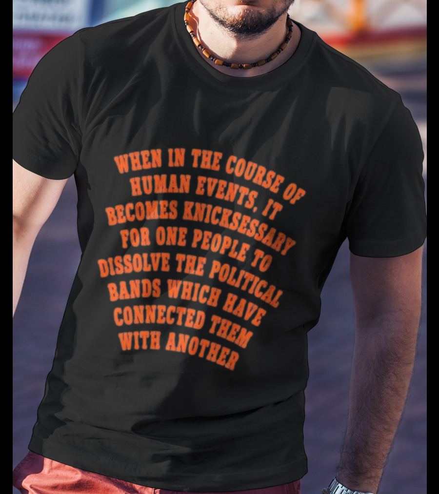 New York Knicks Necessary Political Bands Connection Dissolve T-Shirt