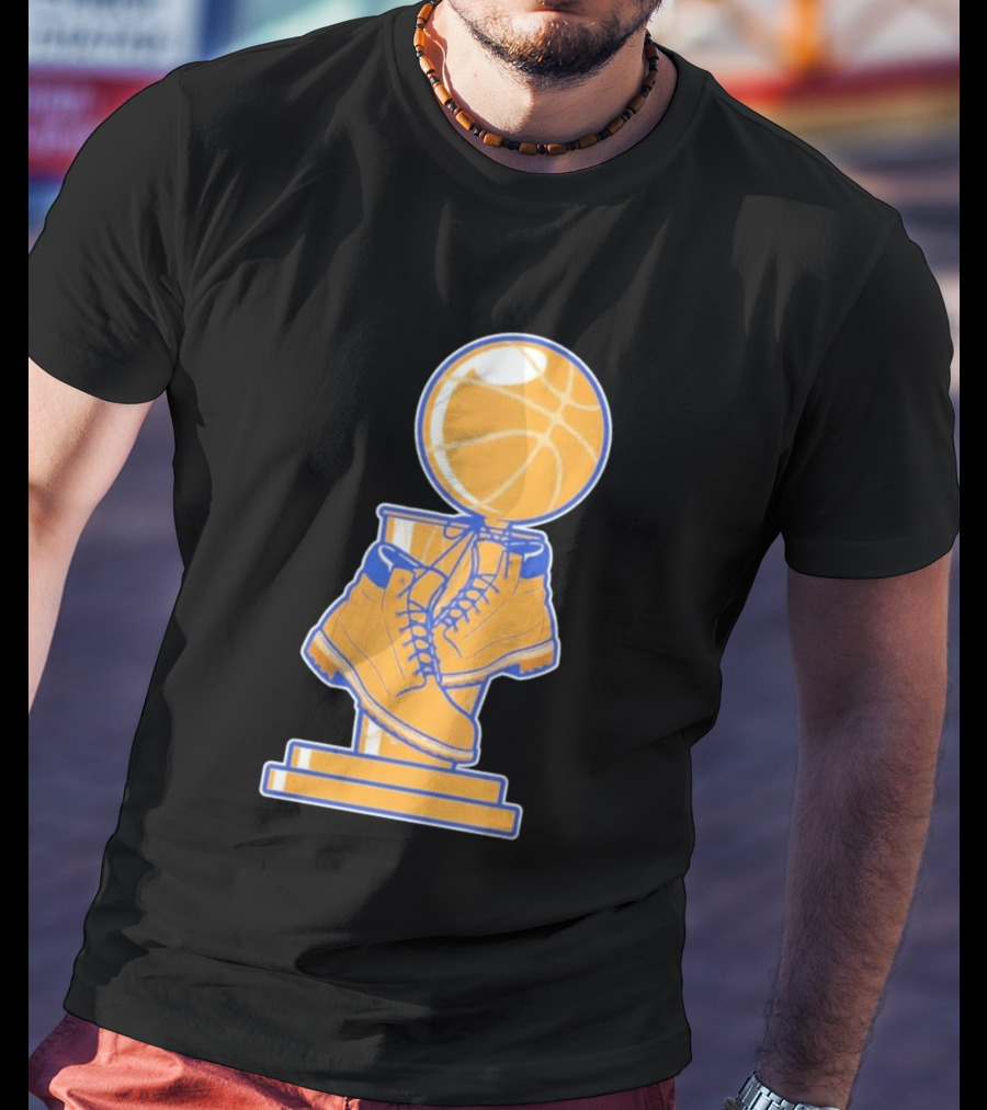 NY Basketball Trophy Timberland Boots T-Shirt