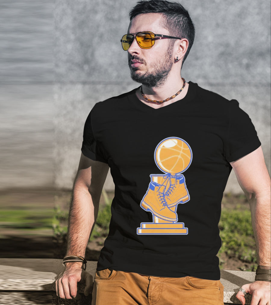 NY Basketball Trophy Timberland Boots T-Shirt
