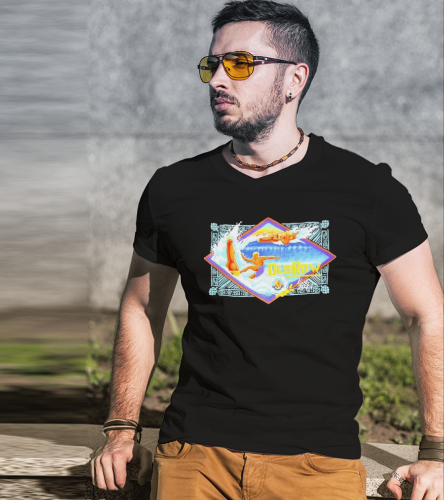 Old Row Surfing Beer Bottle Wave Coastal Beach Life Ocean 2014 T-Shirt