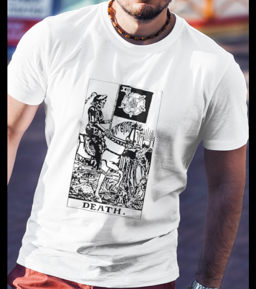 Death Rider Tarot Card Major Arcana XIII Skeleton Horseback T-Shirt