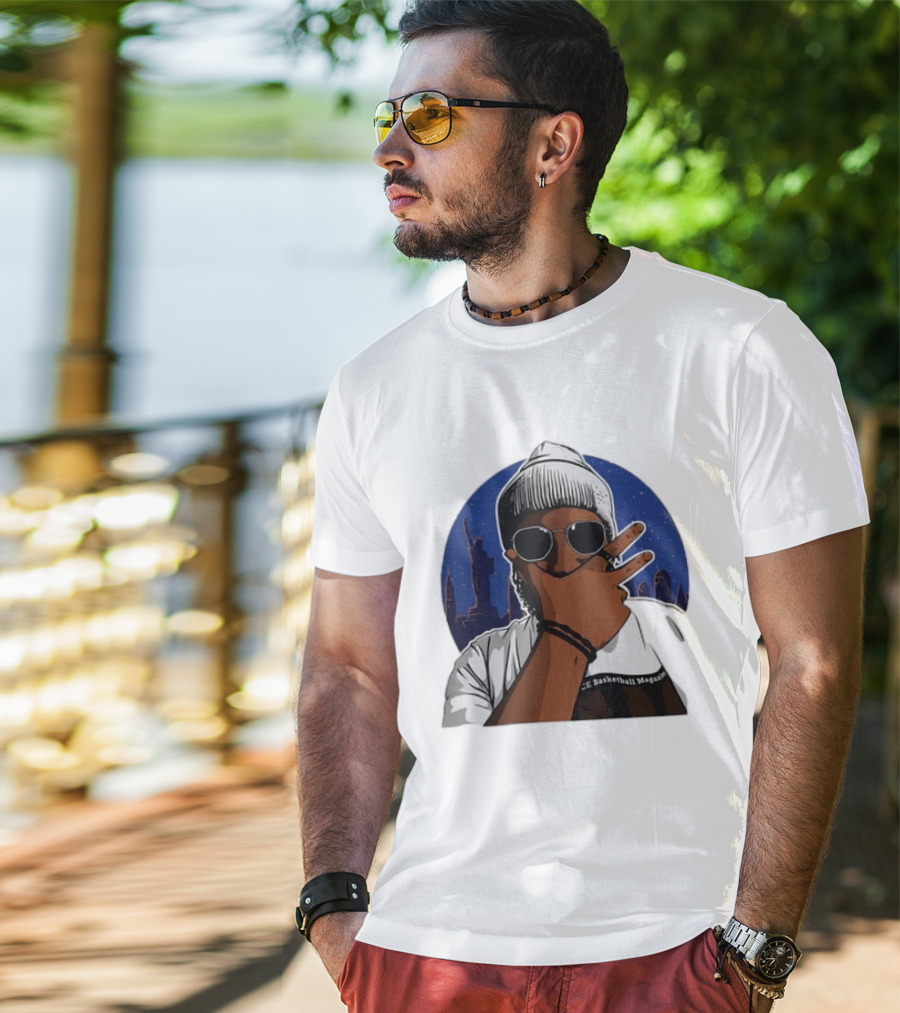 Jalen Brunson New York Knicks NBA Basketball Magazine Skyline T-Shirt