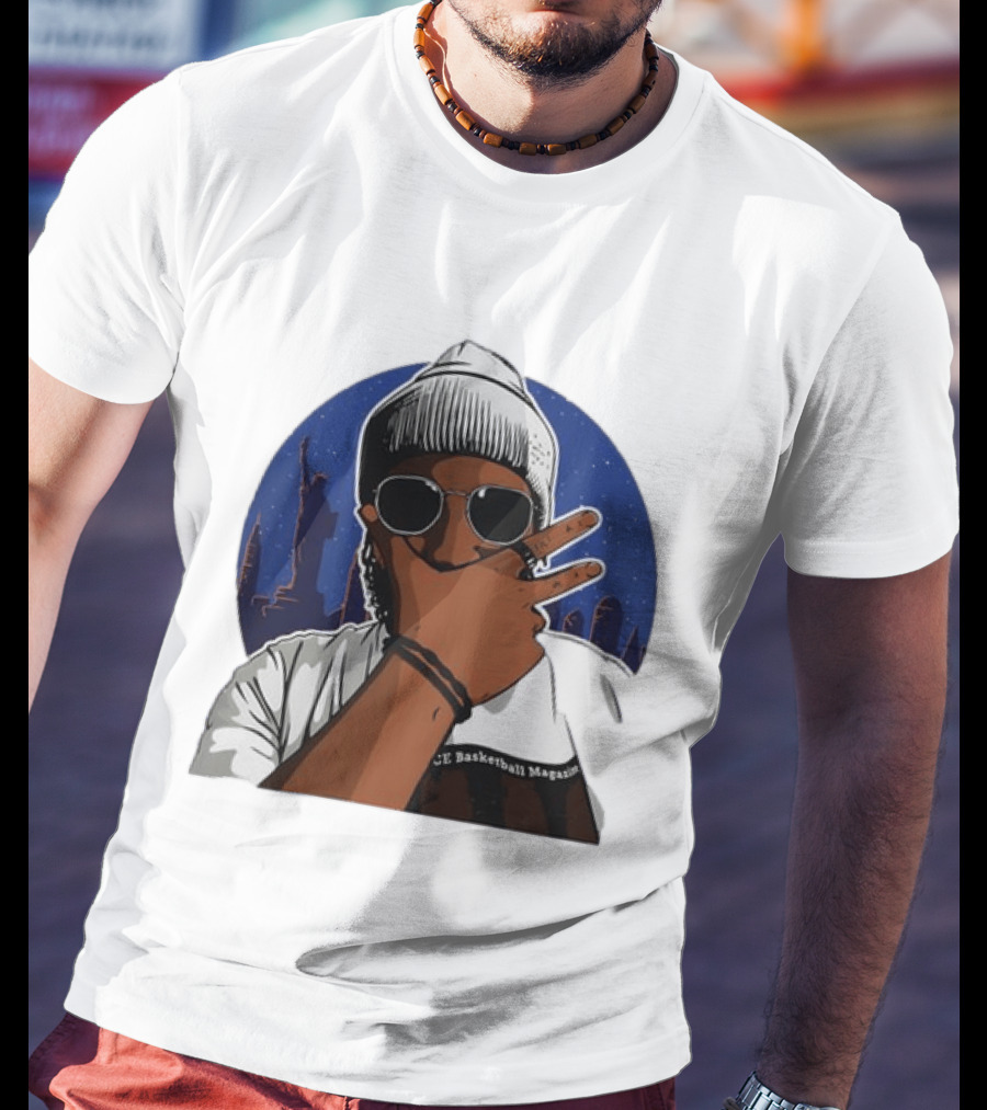 Jalen Brunson New York Knicks NBA Basketball Magazine Skyline T-Shirt