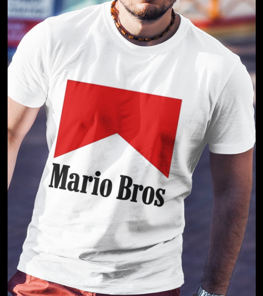 Mario Bros Red Banner T-Shirt