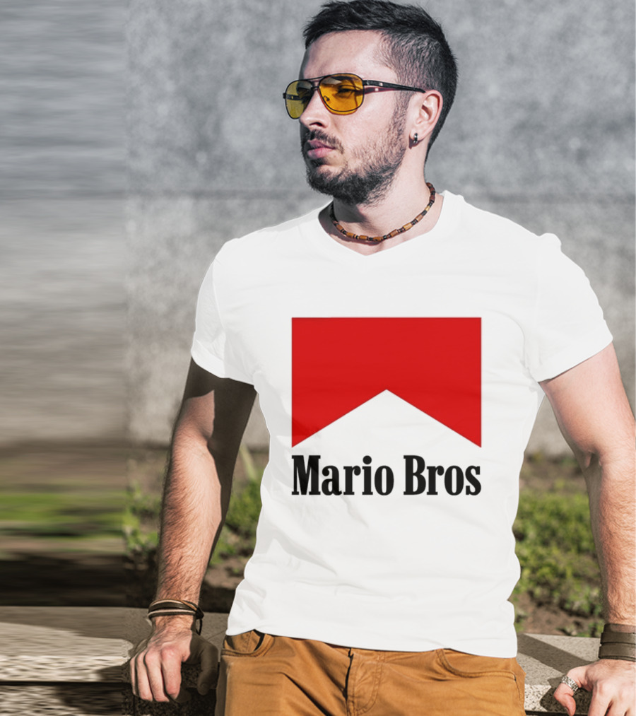 Mario Bros Red Banner T-Shirt