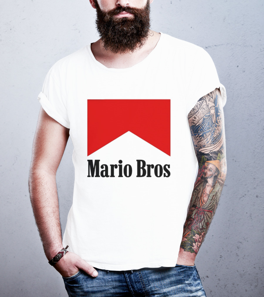 Mario Bros Red Banner T-Shirt