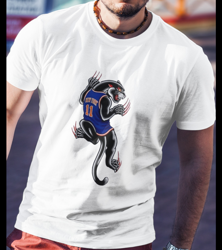 New York 11 Panther Clawing Back Sports Jersey T-Shirt